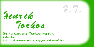 henrik torkos business card